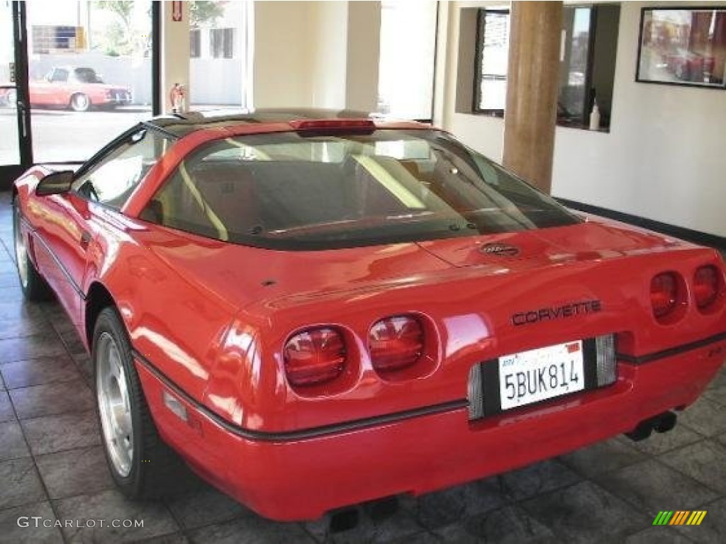 1990 Corvette ZR1 - Bright Red / Red photo #3