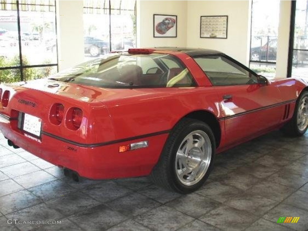 1990 Corvette ZR1 - Bright Red / Red photo #4