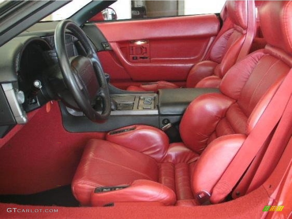 Red Interior 1990 Chevrolet Corvette ZR1 Photo #57193837