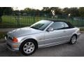 2001 Titanium Silver Metallic BMW 3 Series 325i Convertible  photo #2