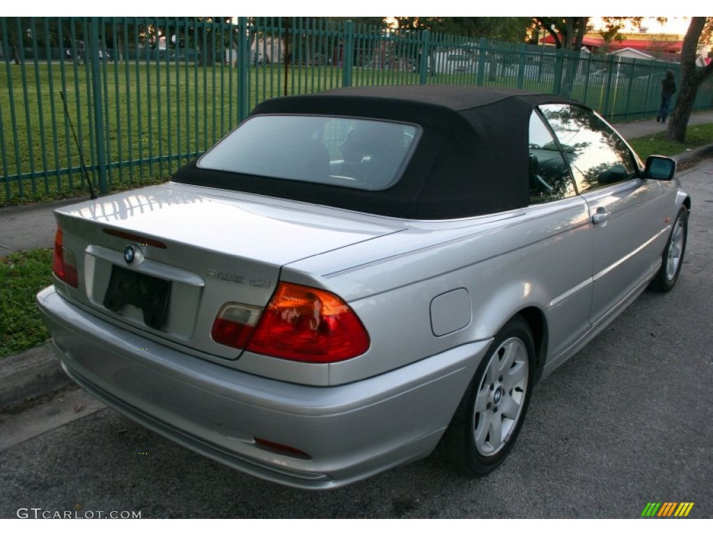 2001 3 Series 325i Convertible - Titanium Silver Metallic / Black photo #8