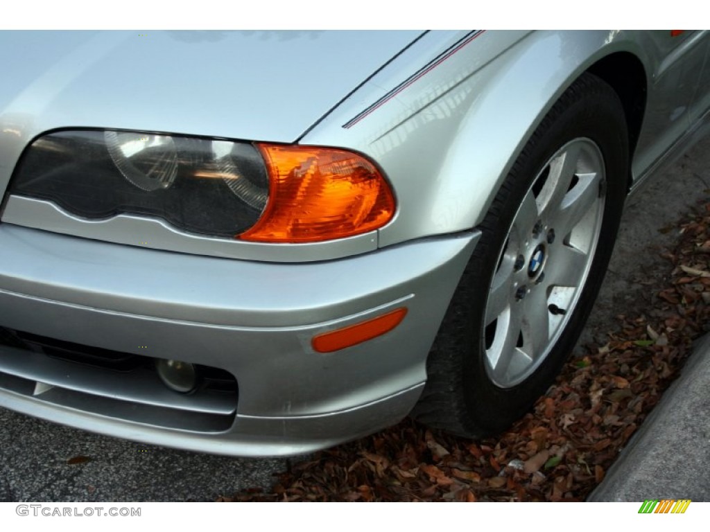 2001 3 Series 325i Convertible - Titanium Silver Metallic / Black photo #20