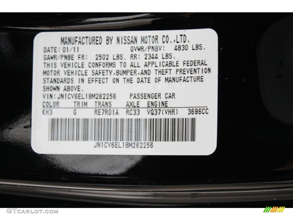 2011 G 37 x AWD Coupe - Black Obsidian / Graphite photo #30