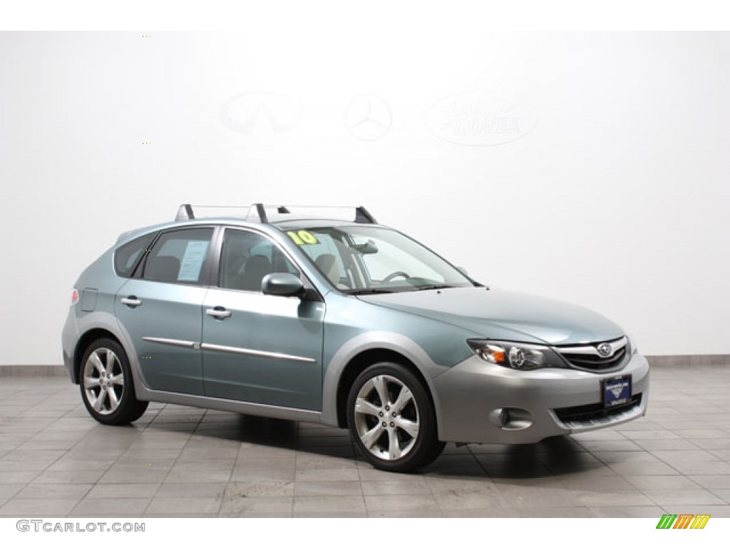 2010 Impreza Outback Sport Wagon - Sage Green Metallic / Ivory photo #1