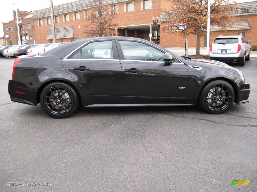 Black Diamond Tricoat 2012 Cadillac CTS -V Sedan Exterior Photo #57197359