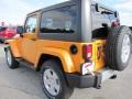 2012 Dozer Yellow Jeep Wrangler Sahara 4x4  photo #5