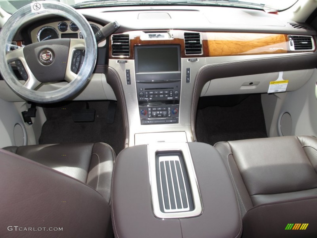 2011 Cadillac Escalade ESV Platinum AWD Cocoa/Light Linen Tehama Leather Dashboard Photo #57197666