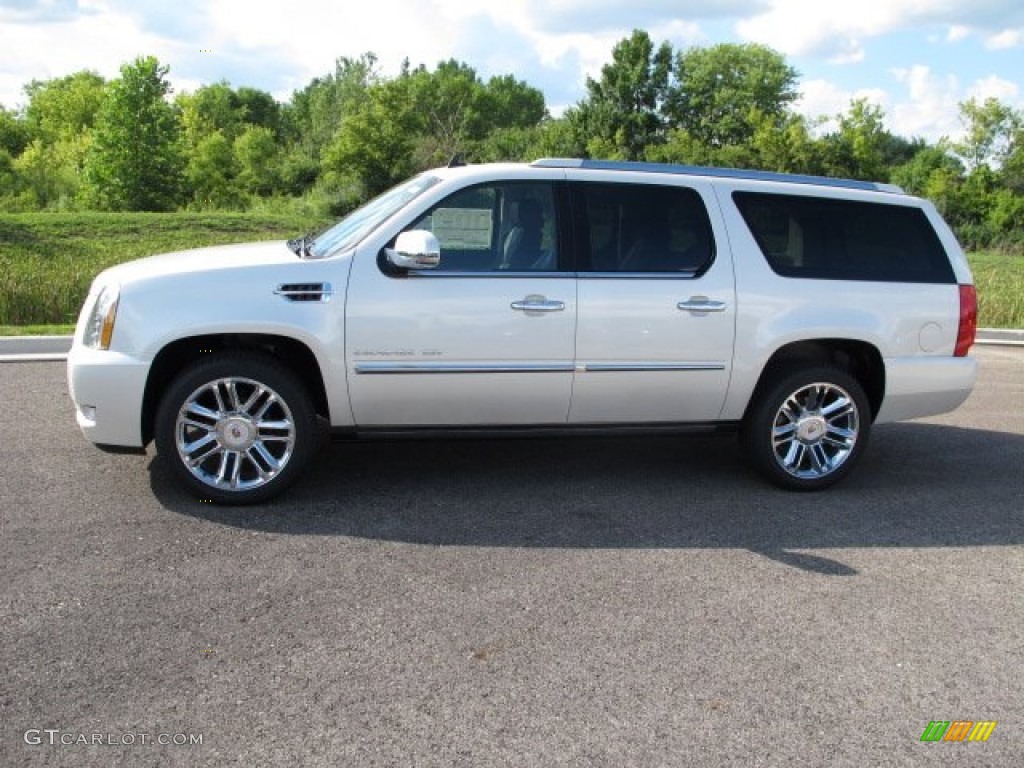 White Diamond Tricoat 2011 Cadillac Escalade ESV Platinum AWD Exterior Photo #57197795