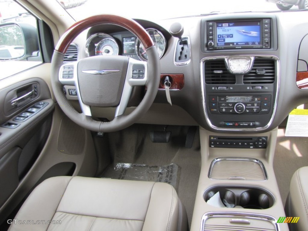 2012 Chrysler Town & Country Limited Dark Frost Beige/Medium Frost Beige Dashboard Photo #57198727