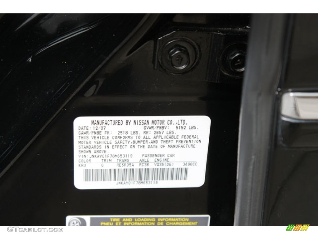 2008 M Color Code KH3 for Black Obsidian Photo #57200143