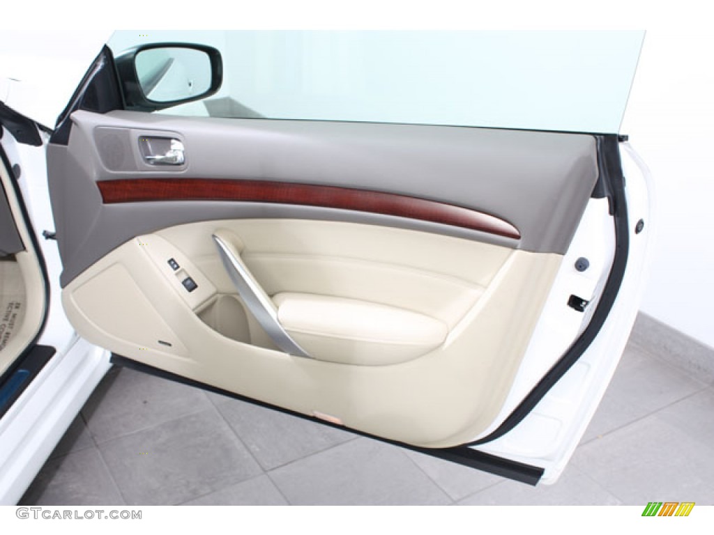 2009 Infiniti G 37 x Coupe Wheat Door Panel Photo #57200527