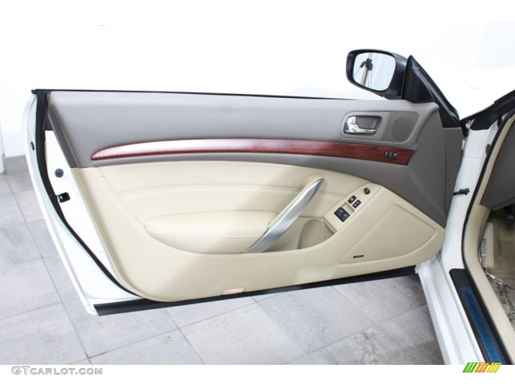 2009 Infiniti G 37 x Coupe Wheat Door Panel Photo #57200536