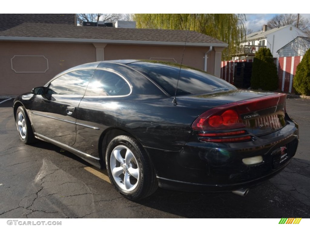 2002 Stratus SE Coupe - Black / Black/Beige photo #7