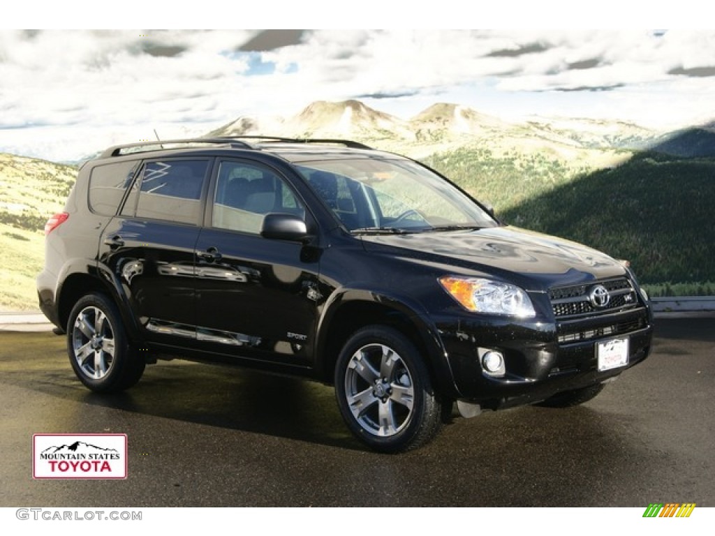 2011 RAV4 V6 Sport 4WD - Black / Dark Charcoal photo #1