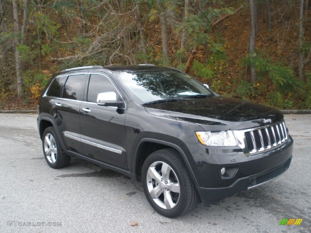 2011 Grand Cherokee Limited - Brilliant Black Crystal Pearl / Black/Light Frost Beige photo #1