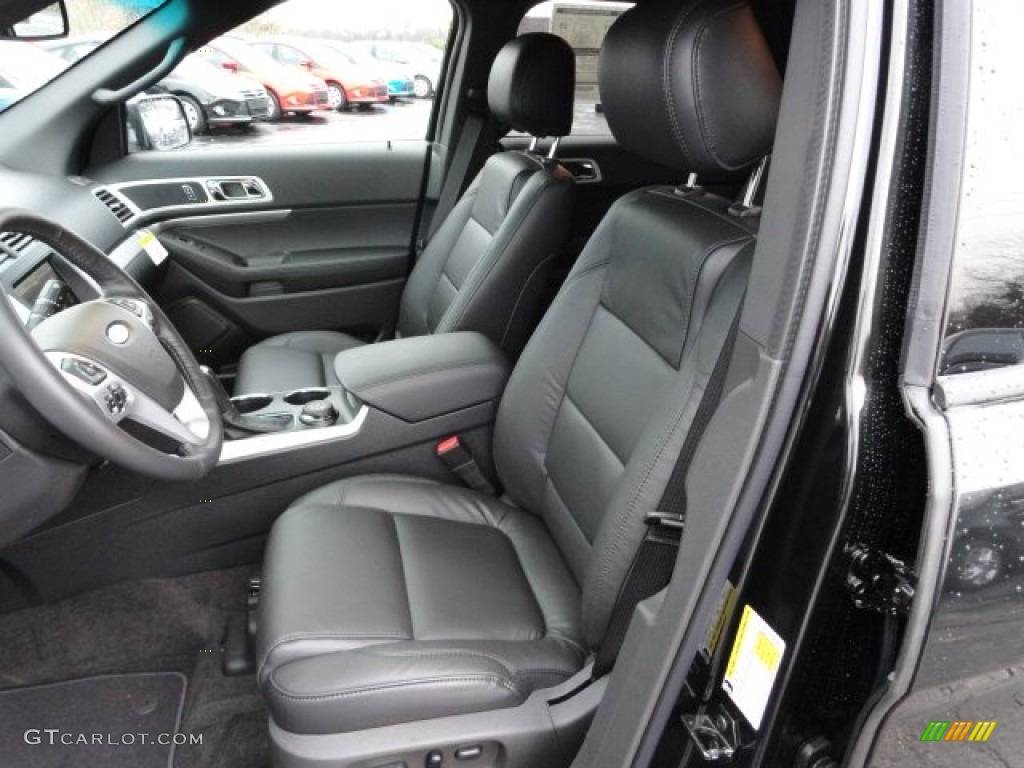 2012 Explorer XLT 4WD - Tuxedo Black Metallic / Charcoal Black photo #8