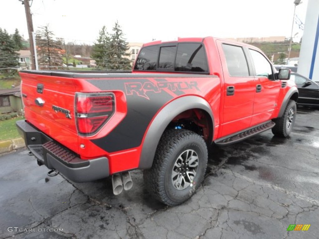 Race Red 2012 Ford F150 SVT Raptor SuperCrew 4x4 Exterior Photo #57204089