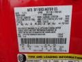 PQ: Race Red 2012 Ford F150 SVT Raptor SuperCrew 4x4 Color Code