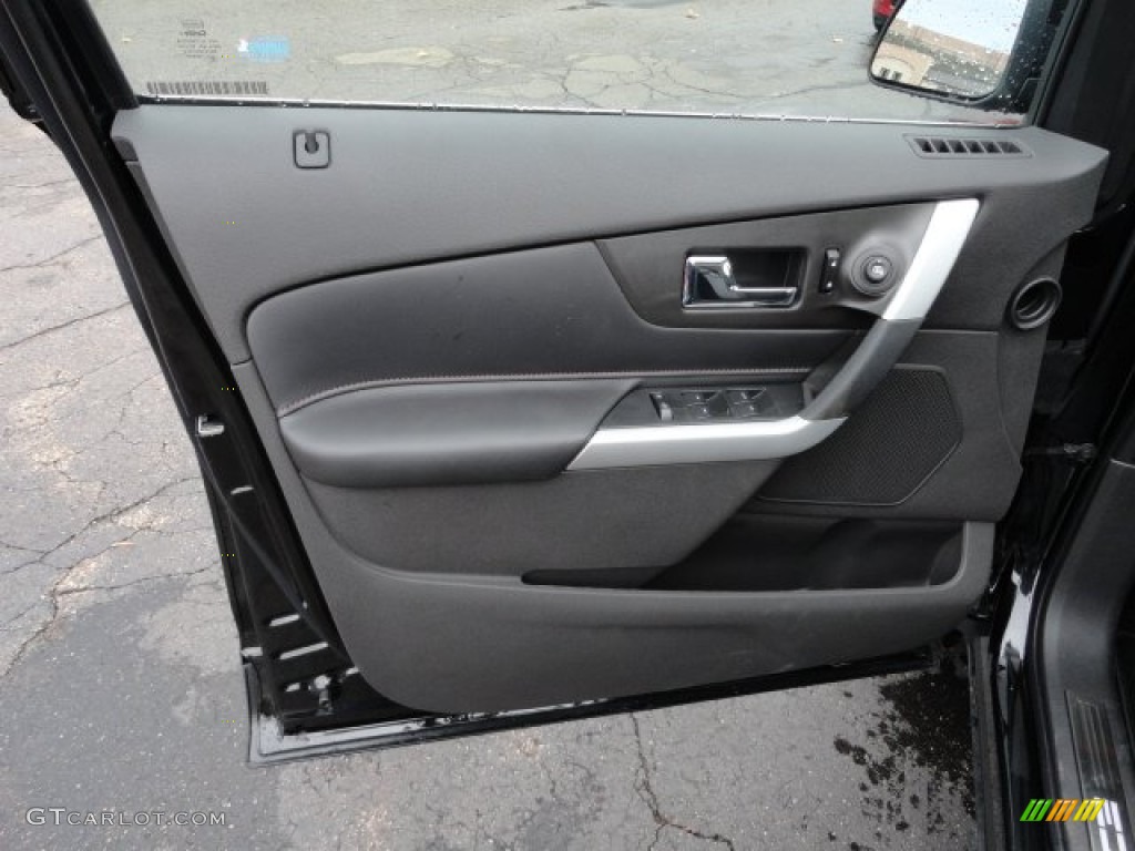 2012 Ford Edge Limited AWD Charcoal Black Door Panel Photo #57204304
