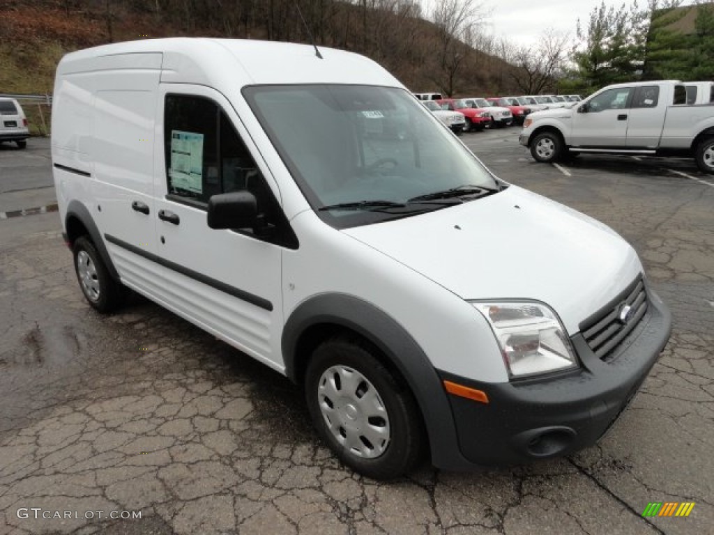 Frozen White 2012 Ford Transit Connect XL Van Exterior Photo #57204628