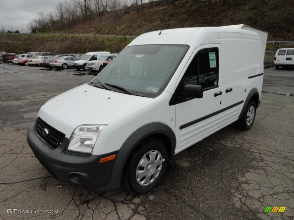 Frozen White 2012 Ford Transit Connect XL Van Exterior Photo #57204661