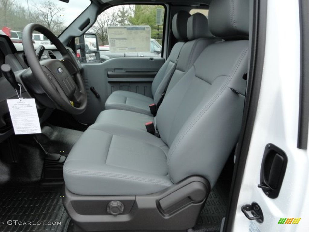 Steel Interior 2012 Ford F250 Super Duty XL SuperCab 4x4 Photo #57204826