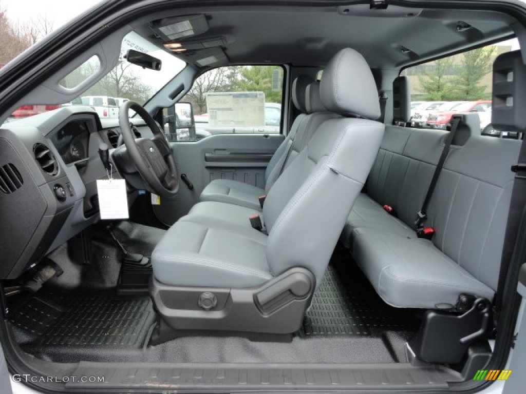 Steel Interior 2012 Ford F250 Super Duty XL SuperCab 4x4 Photo #57204850