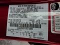  2012 Fusion SEL V6 Red Candy Metallic Color Code RZ