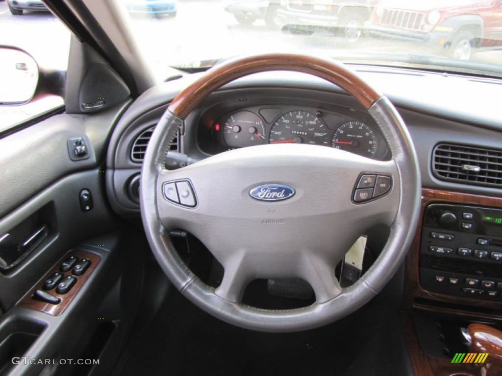 2003 Ford Taurus SEL Dark Charcoal Steering Wheel Photo #57205817