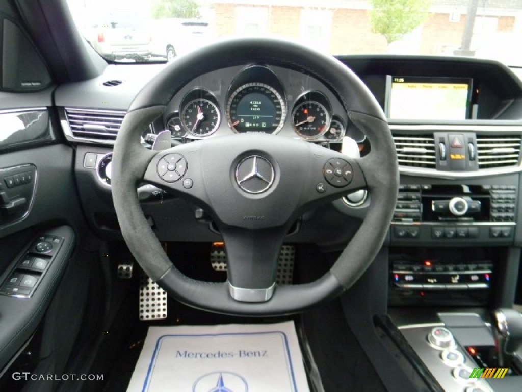 2010 Mercedes-Benz E 63 AMG Sedan Black Steering Wheel Photo #57206330