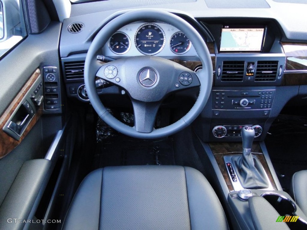 2012 Mercedes-Benz GLK 350 Black Steering Wheel Photo #57207324
