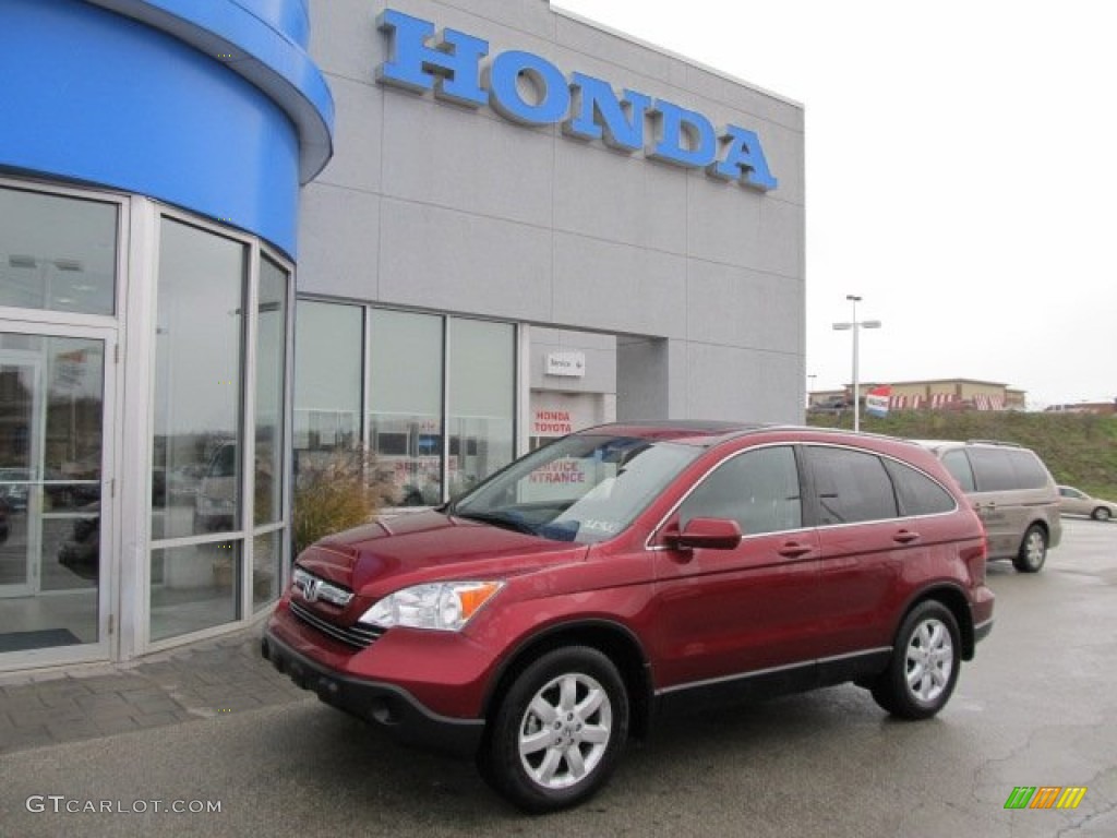 2008 CR-V EX-L 4WD - Tango Red Pearl / Ivory photo #1