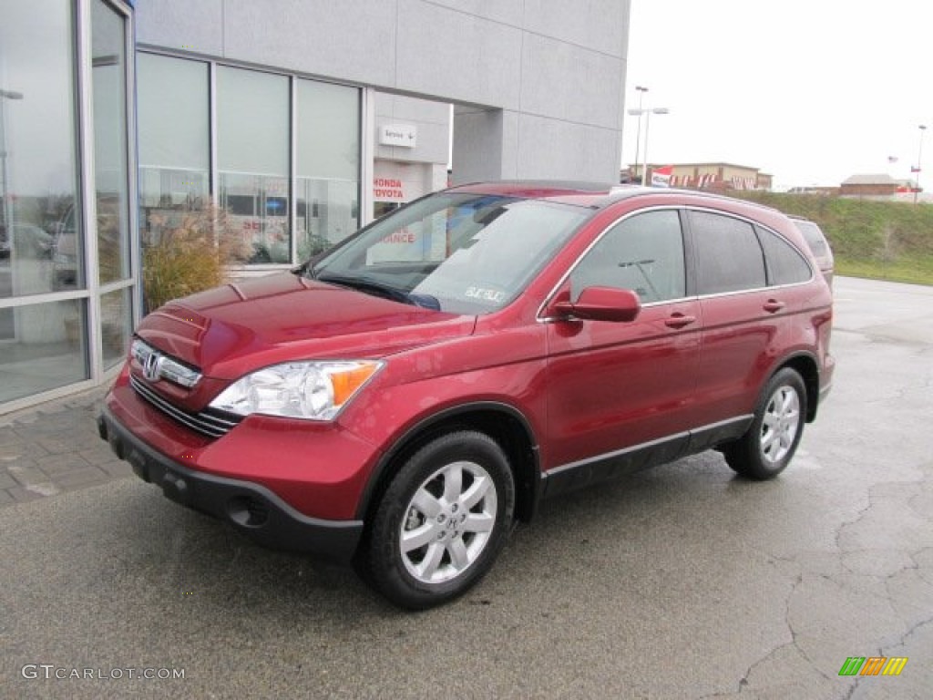 2008 CR-V EX-L 4WD - Tango Red Pearl / Ivory photo #2