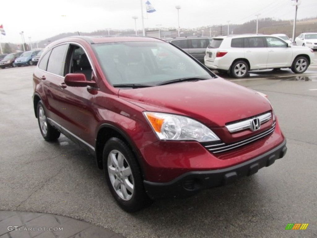 2008 CR-V EX-L 4WD - Tango Red Pearl / Ivory photo #10