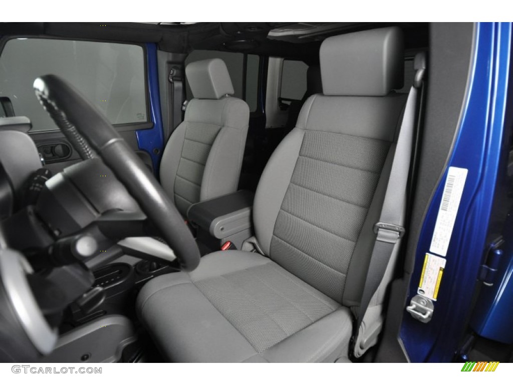 Dark Slate Gray/Medium Slate Gray Interior 2009 Jeep Wrangler Unlimited Sahara 4x4 Photo #57208693