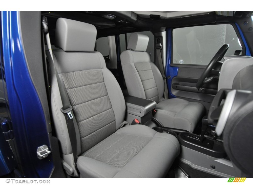 Dark Slate Gray/Medium Slate Gray Interior 2009 Jeep Wrangler Unlimited Sahara 4x4 Photo #57208805