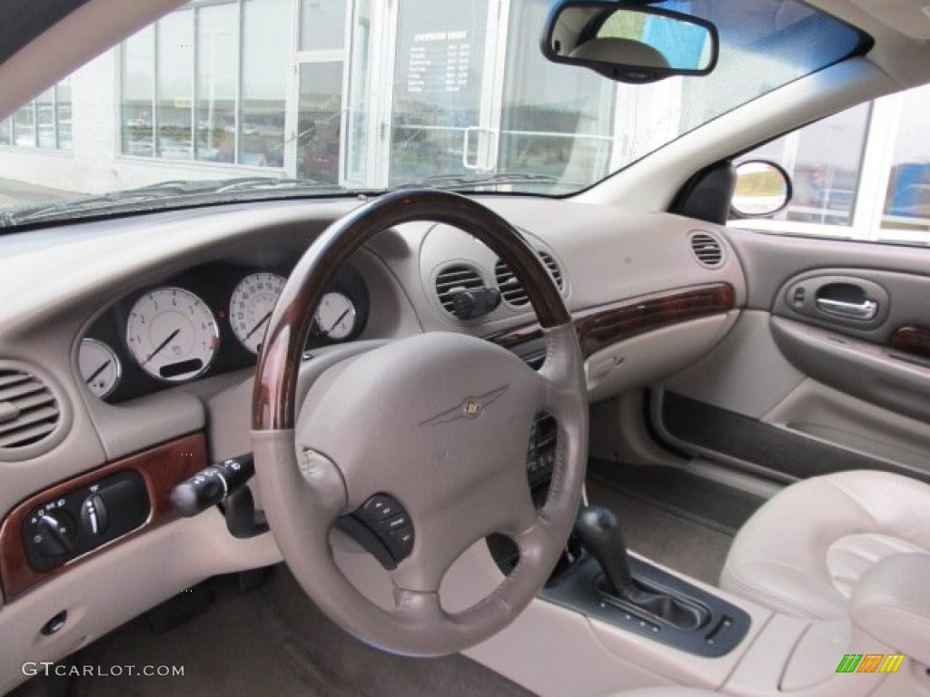 2003 Chrysler 300 M Sedan Light Taupe Steering Wheel Photo #57209070