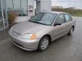 2002 Titanium Metallic Honda Civic LX Sedan  photo #2