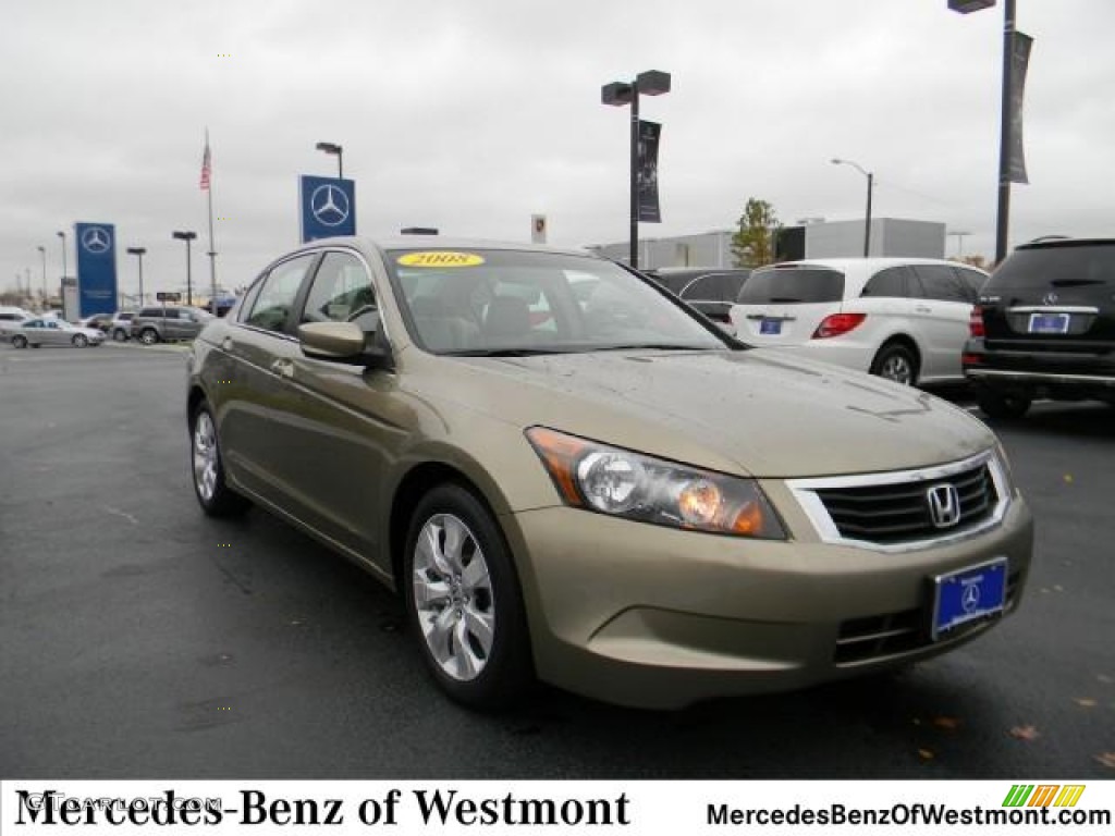 2008 Accord EX-L Sedan - Bold Beige Metallic / Ivory photo #1