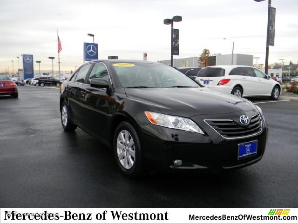2007 Camry XLE V6 - Black / Ash photo #1