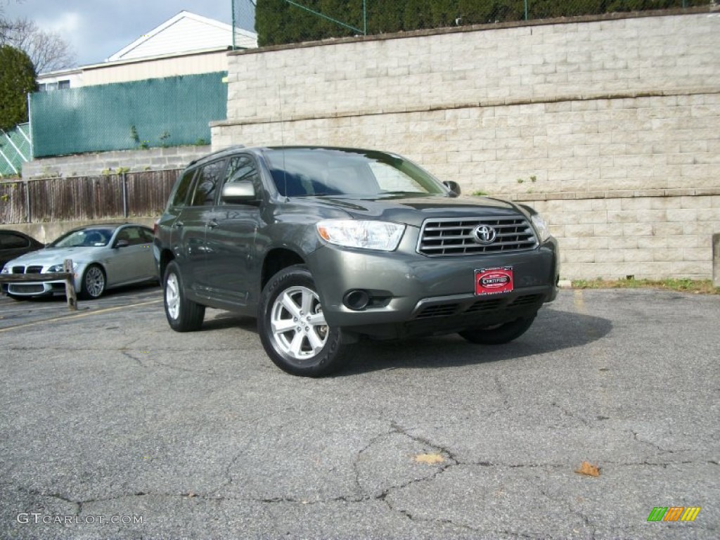 2009 Highlander V6 4WD - Cypress Green Pearl / Sand Beige photo #1