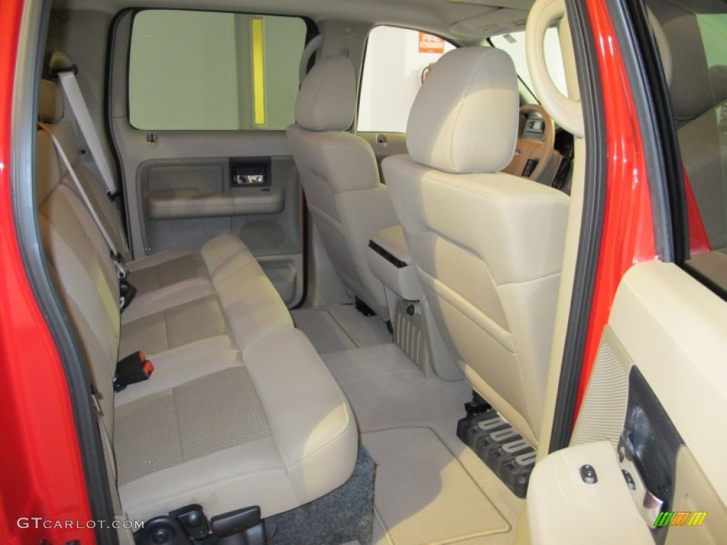 2004 F150 XLT SuperCrew - Bright Red / Tan photo #8