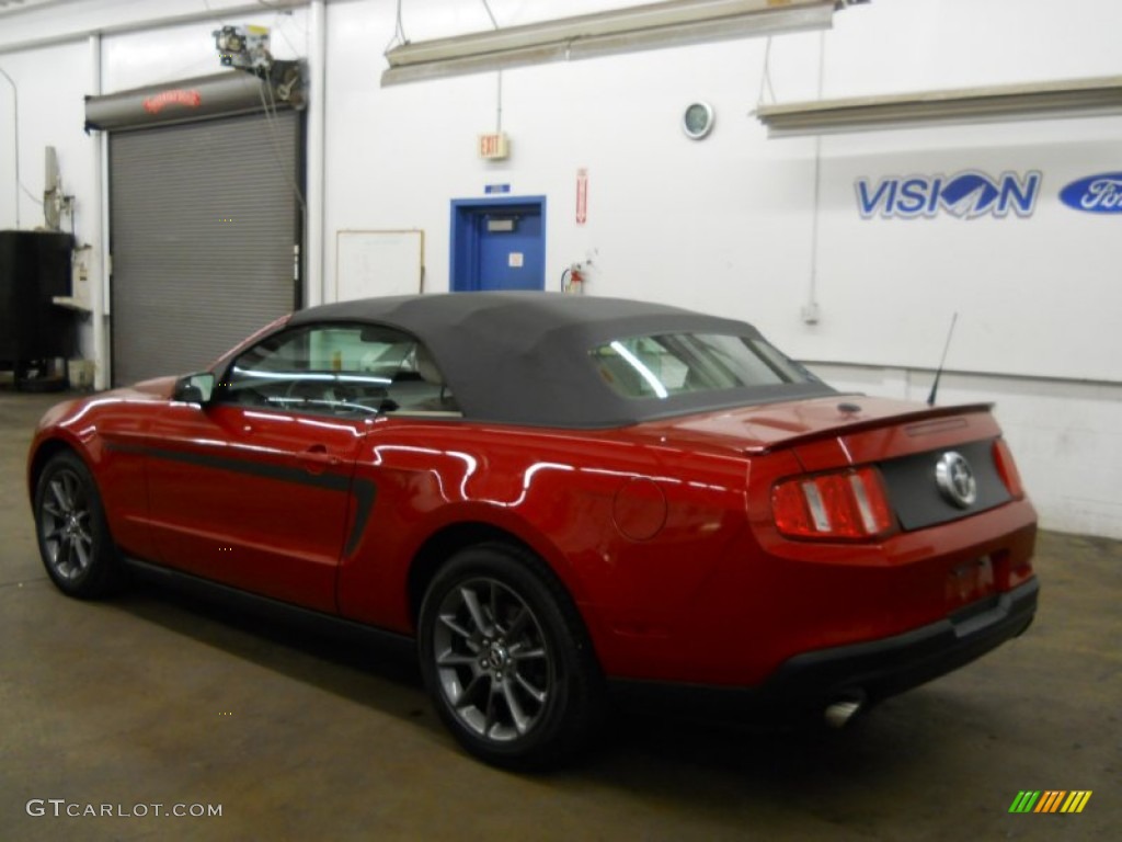 2011 Mustang V6 Premium Convertible - Red Candy Metallic / Stone photo #18