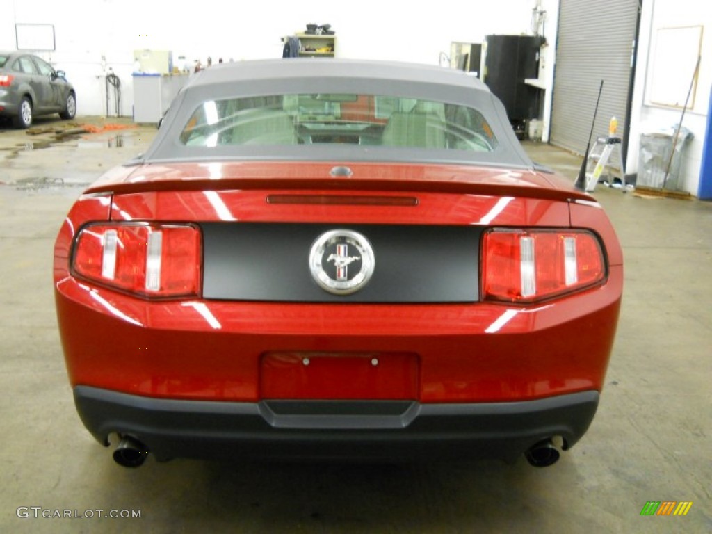 2011 Mustang V6 Premium Convertible - Red Candy Metallic / Stone photo #19