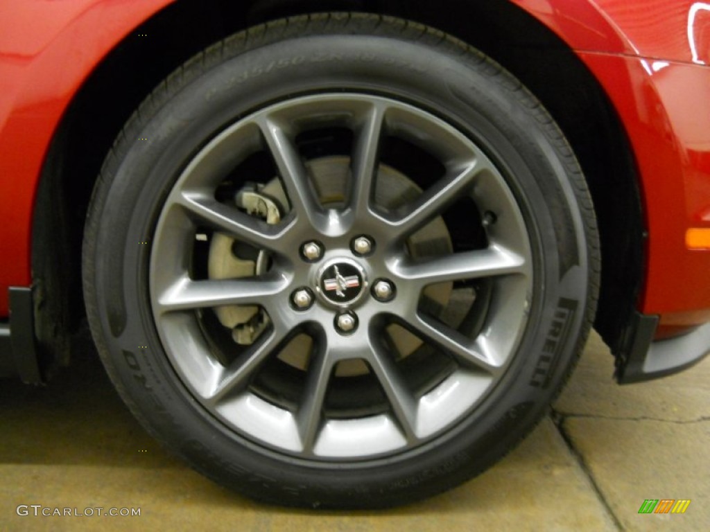 2011 Mustang V6 Premium Convertible - Red Candy Metallic / Stone photo #25