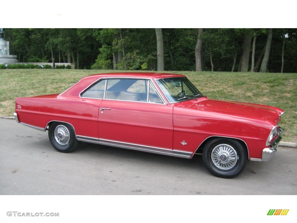 Regal Red 1966 Chevrolet Chevy II Nova SS Sport Coupe Exterior Photo #57213907