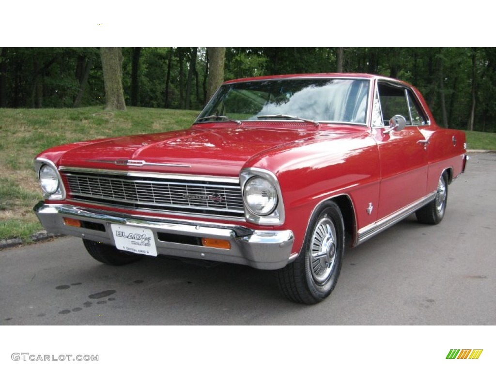 Regal Red 1966 Chevrolet Chevy II Nova SS Sport Coupe Exterior Photo #57213958