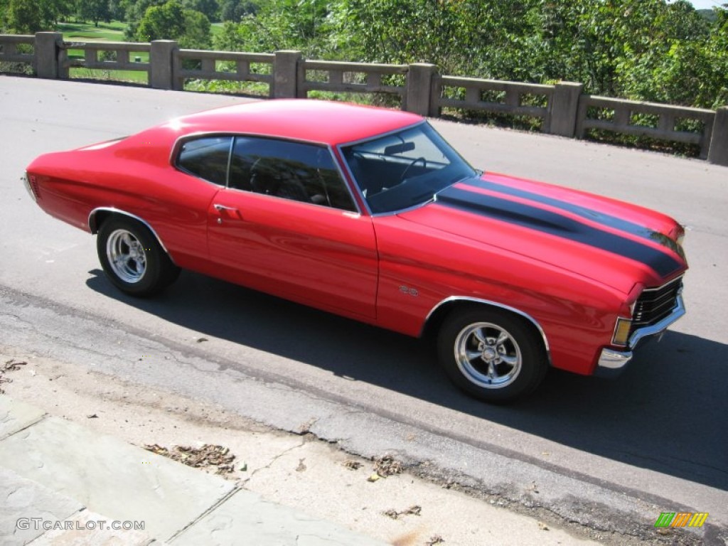 PPG Hot Rod Red 1972 Chevrolet Chevelle SS Clone Exterior Photo #57214711