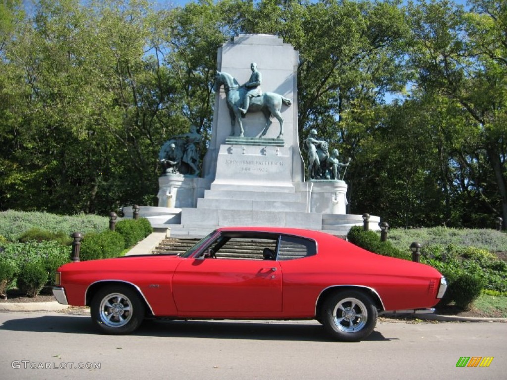 PPG Hot Rod Red 1972 Chevrolet Chevelle SS Clone Exterior Photo #57214714