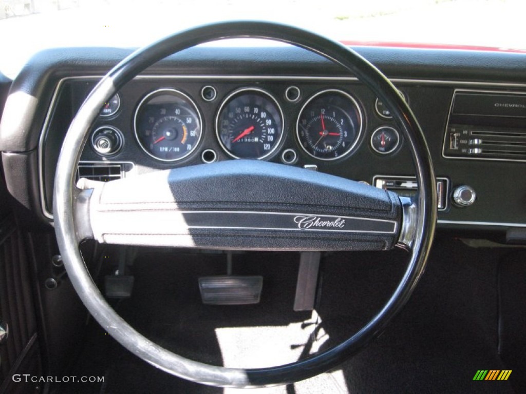 1972 Chevrolet Chevelle SS Clone Black Steering Wheel Photo #57214863